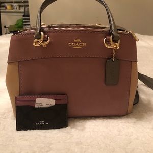 Coach set! Cross body and card holder.